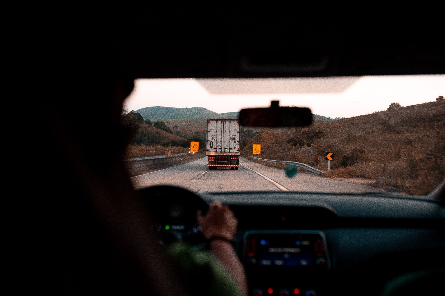 driver driving a truck